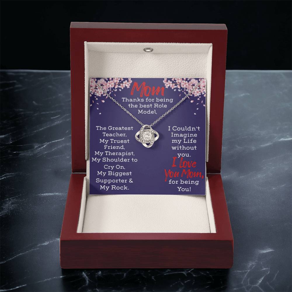 Necklace For Mom Love Knot Necklace