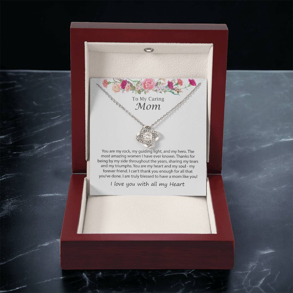 Mothers Day Necklace J Love Knot Necklace