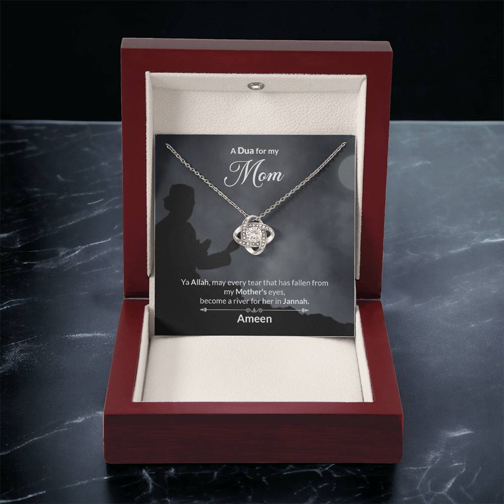 A Dua For My Mom Love Knot Necklace