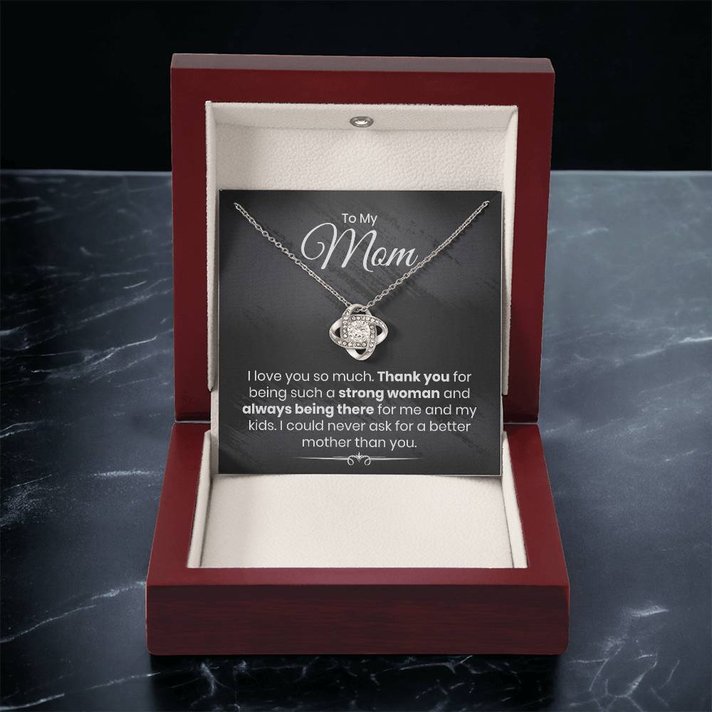 Almost Gone To My Mom - I Love You So Much - The Love Knot Necklace Love Knot Necklace