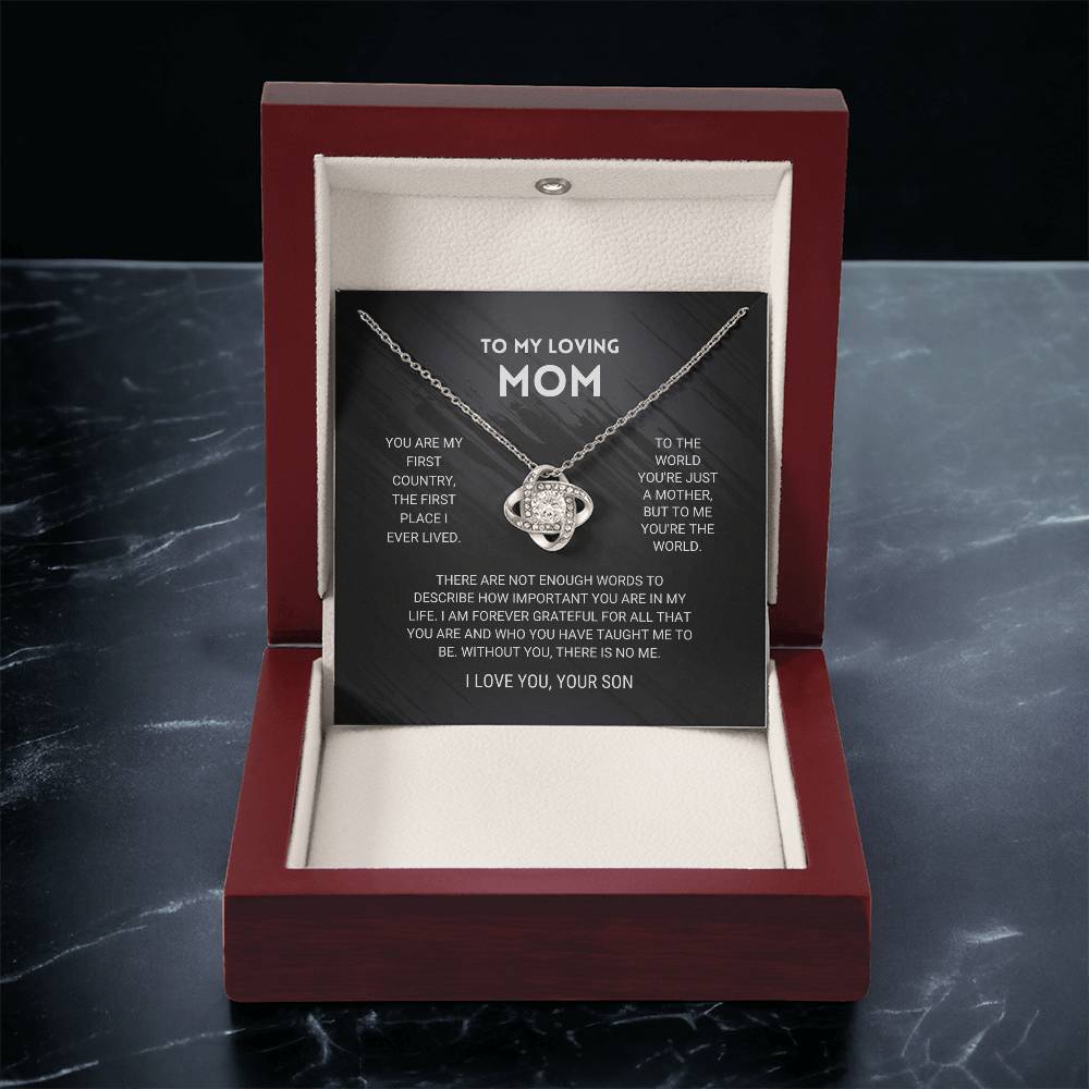 Mom - You're The Wo Love Knot Necklace