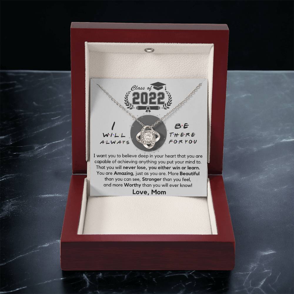 Graduation Gift For Daughter Daughter Graduation Necklace Daughter Gift Fr Love Knot Necklace