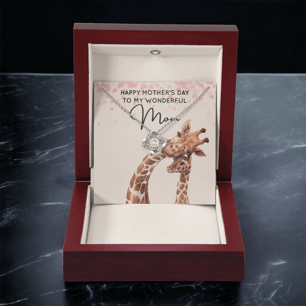 My Wonderful Mom - Love Knot Necklace Love Knot Necklace