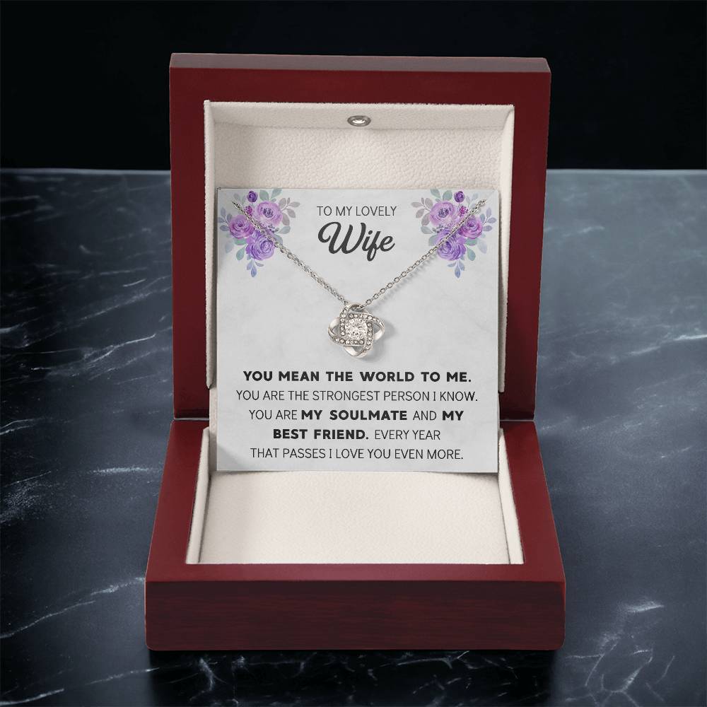 Silver Small Heart Cubic Zirconia Pendant Necklace Gift For Wife Sentimental Gifts For Mothers Day Gift For Wife Wife Anniversary Birthday 1 Love Knot Necklace