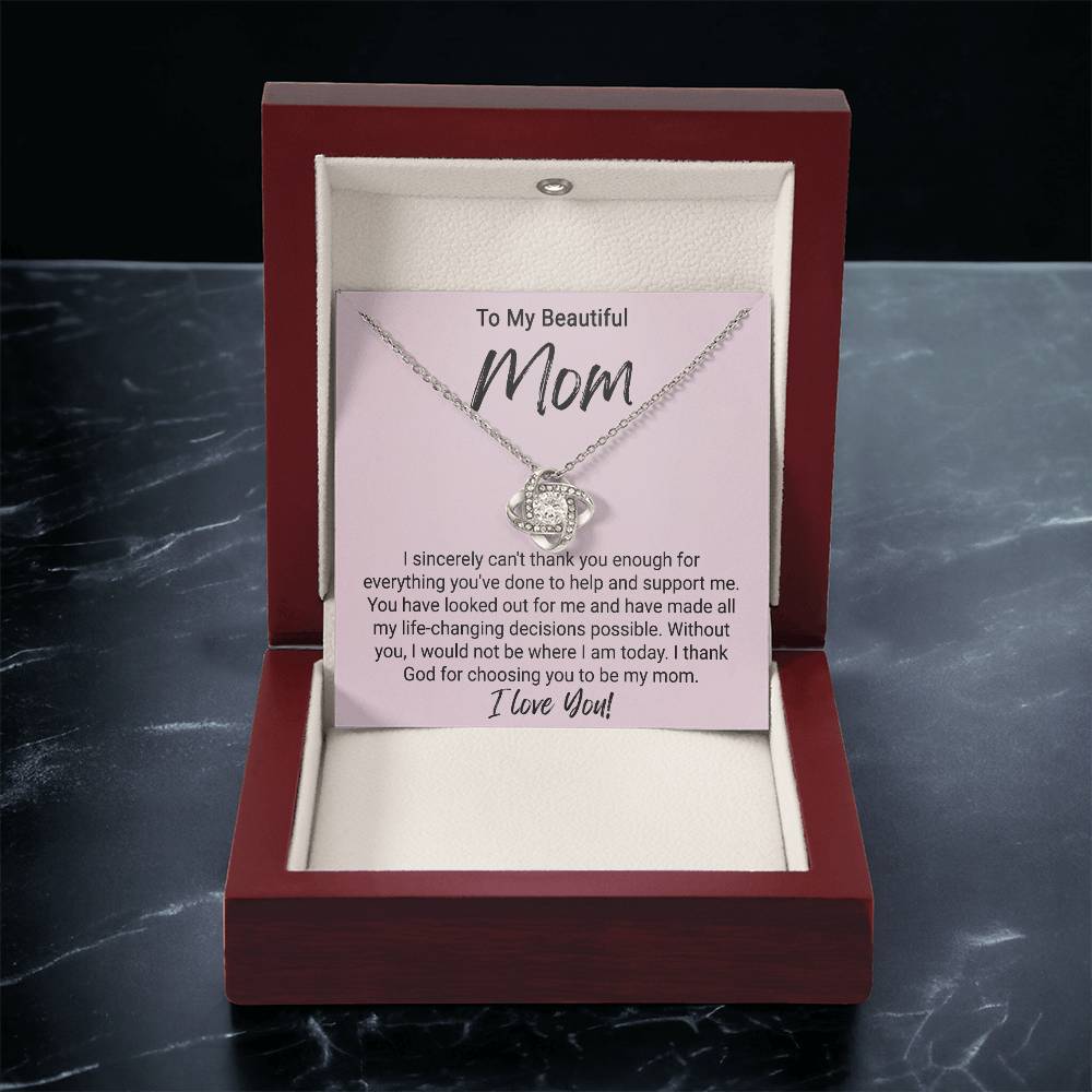 Gift For Mom - Love Knot Necklace 7 Love Knot Necklace
