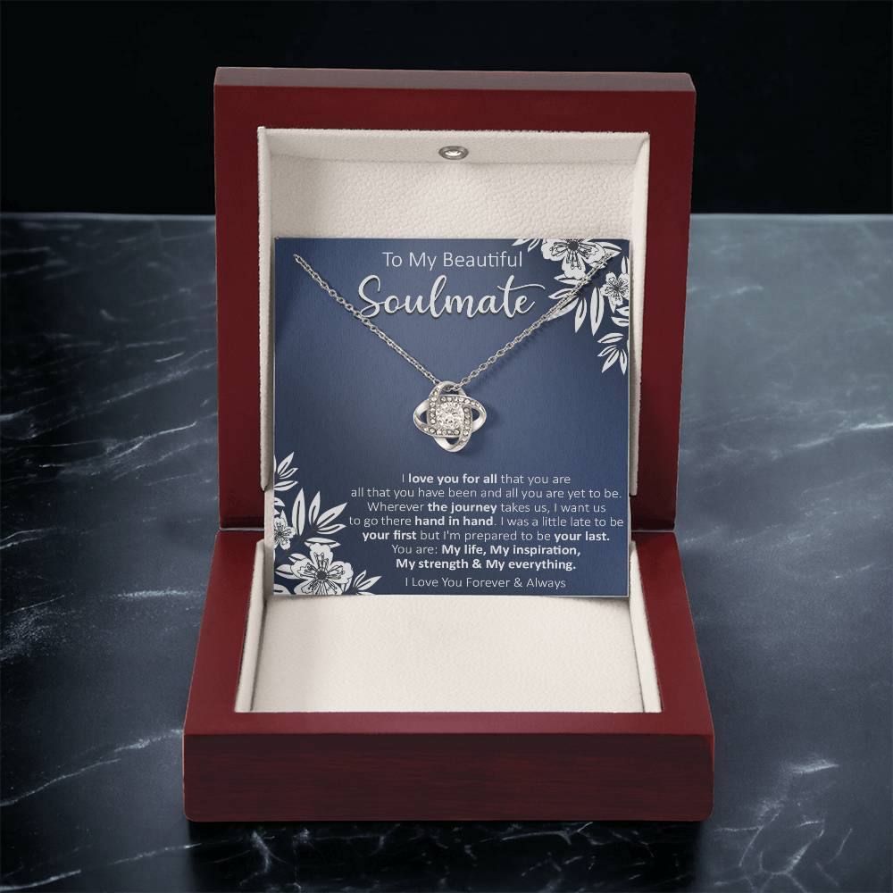 Gift For Your Soulmate - Your Last - Love Knot Love Knot Necklace