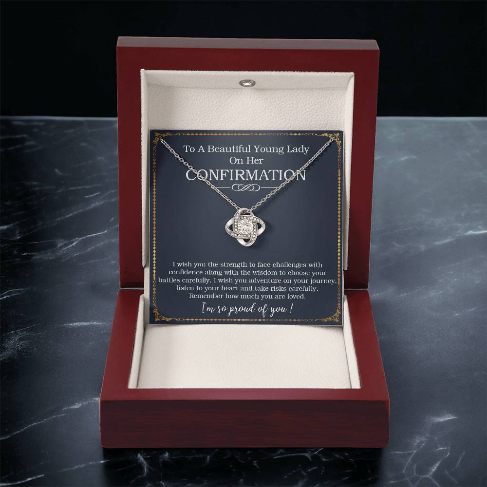 Confirmation Gifts For Her Necklace For Girl On Her Confirmation Day Confirmation Gift For Tee Love Knot Necklace