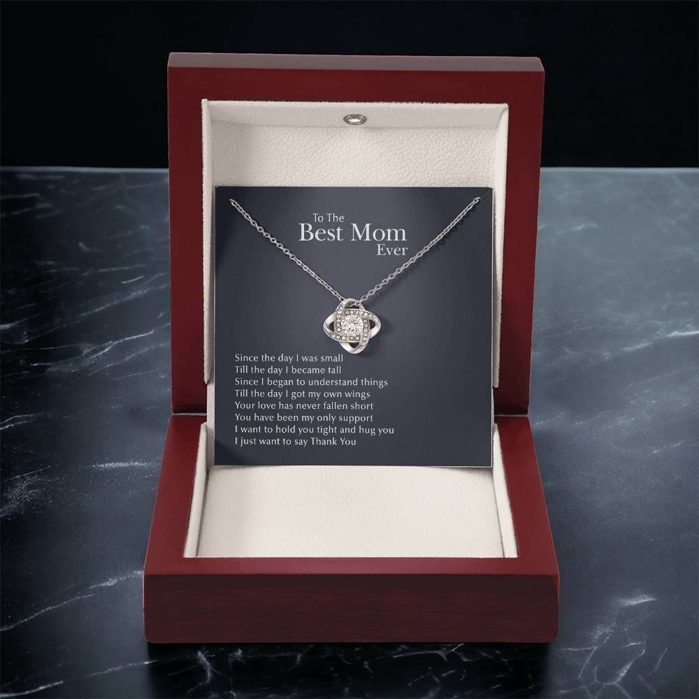 Thank You Love Knot Necklace