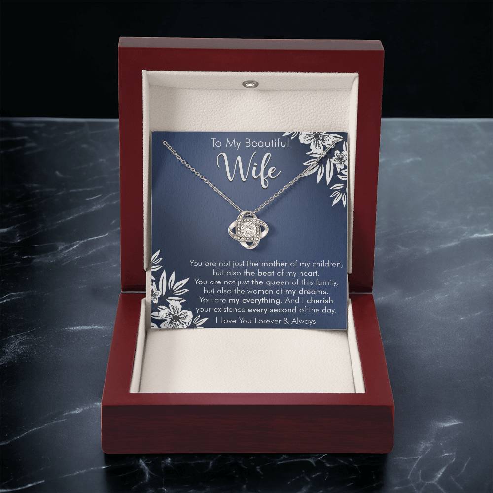 Gift For Wife - Every Second - Love Knot Love Knot Necklace