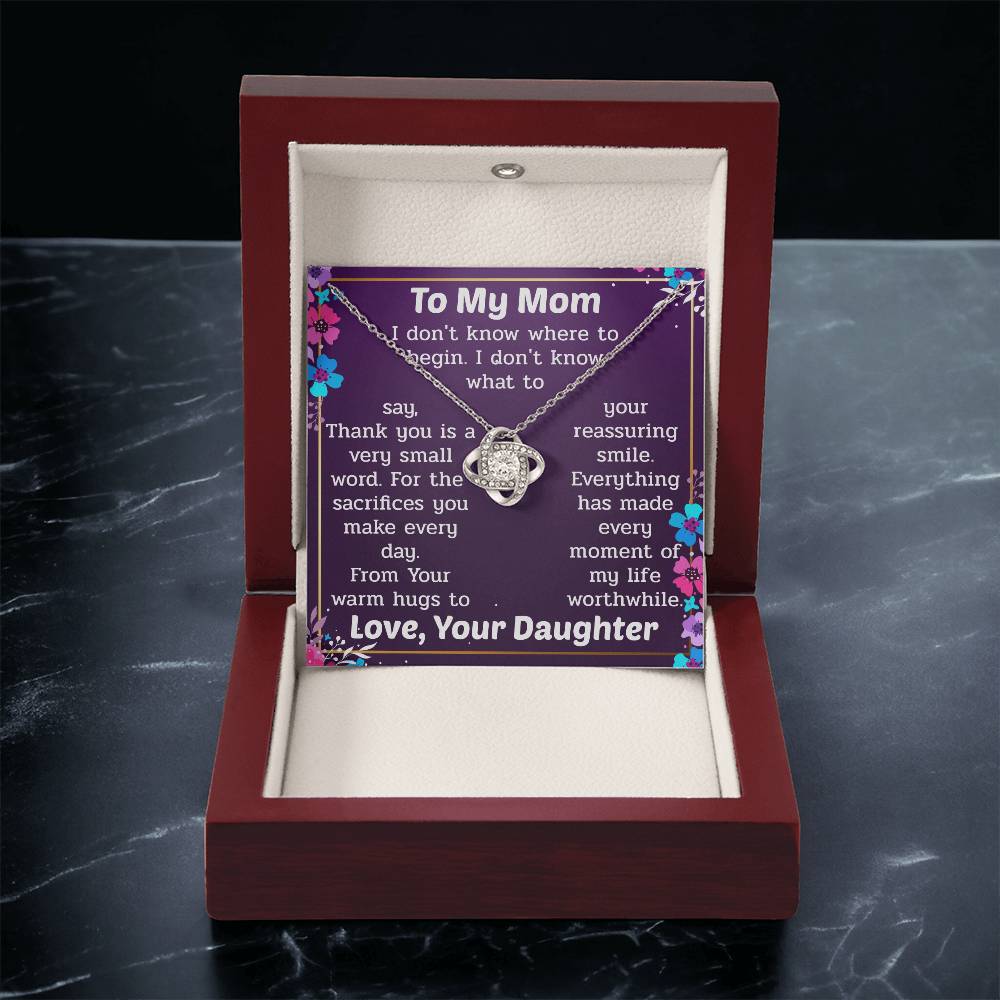 The Unique Necklace Gift For Love Love Knot Necklace