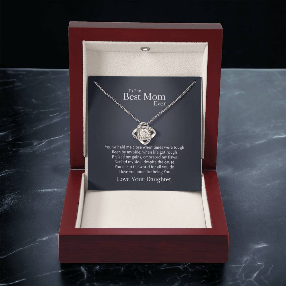 You Mean The World Love Knot Necklace
