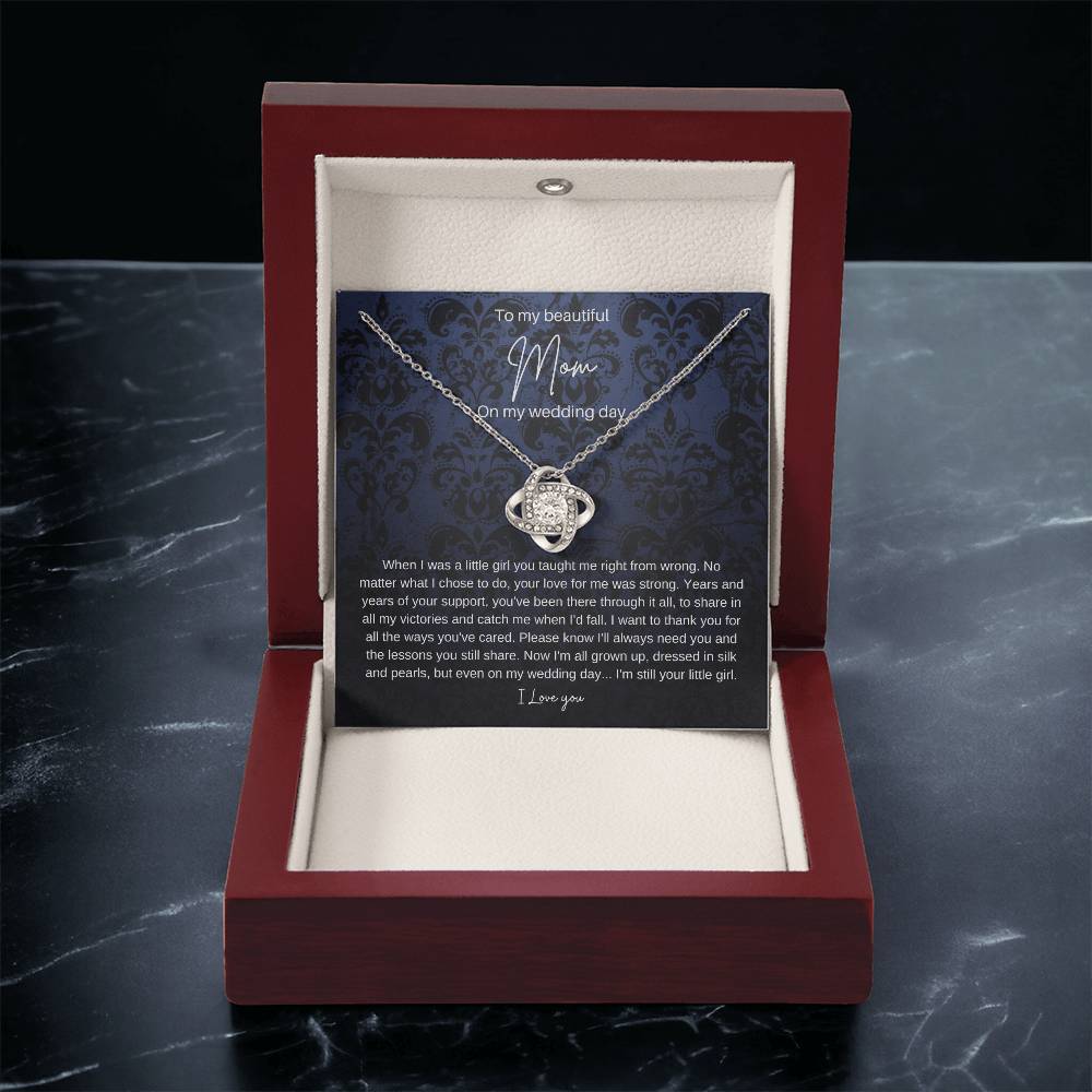 Mom Brid Love Knot Necklace