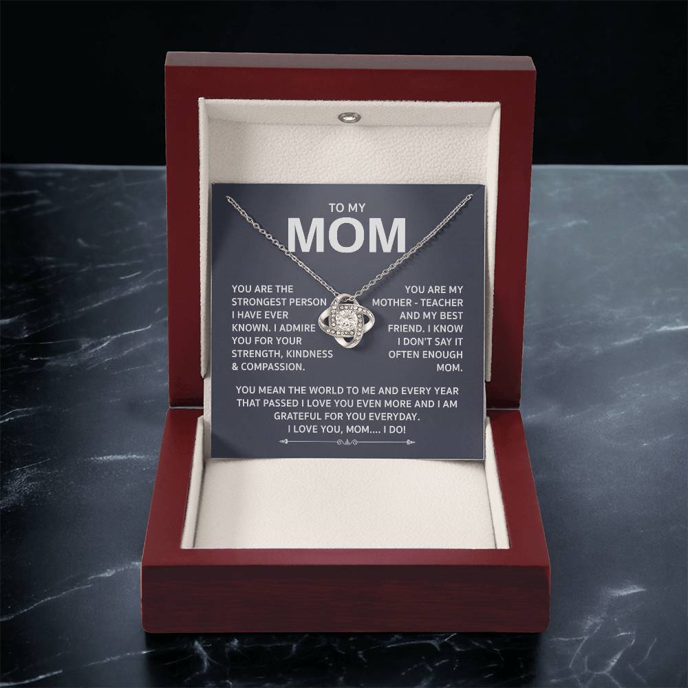 Love Knot Necklace For Mom Love Knot Necklace