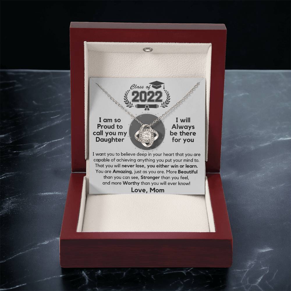Just Released Class Of 2022 - Graduation Gift Necklace Fr Love Knot Necklace