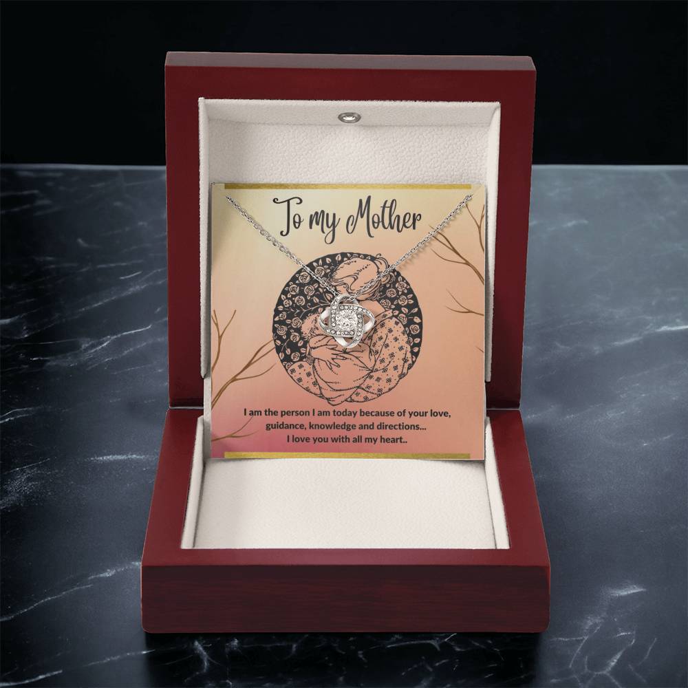 To My Mother - I Love You With All My He Love Knot Necklace