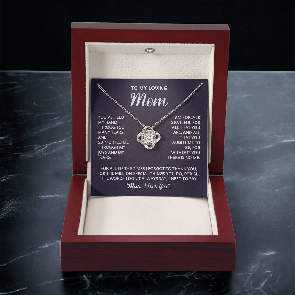 Mothers Day Gifts For Mom - Love Knot Necklace Love Knot Necklace