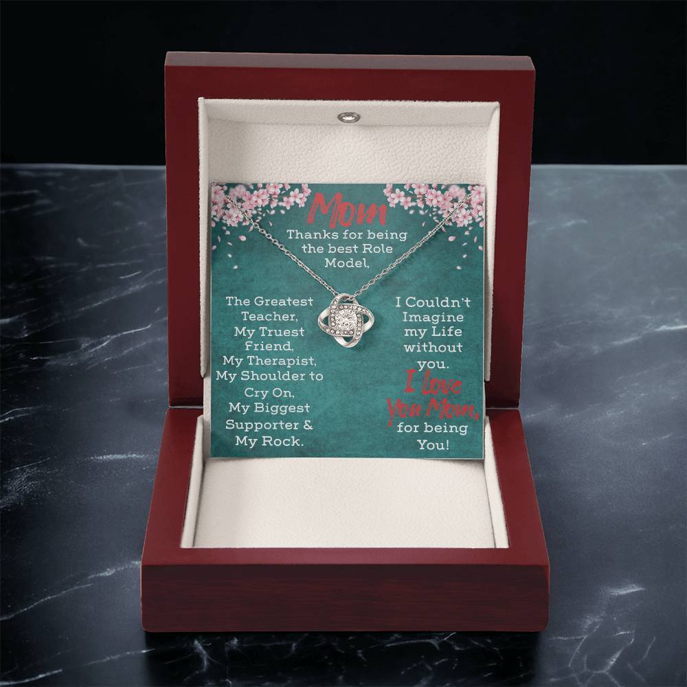 Necklace Gift For Mom Love Knot Necklace