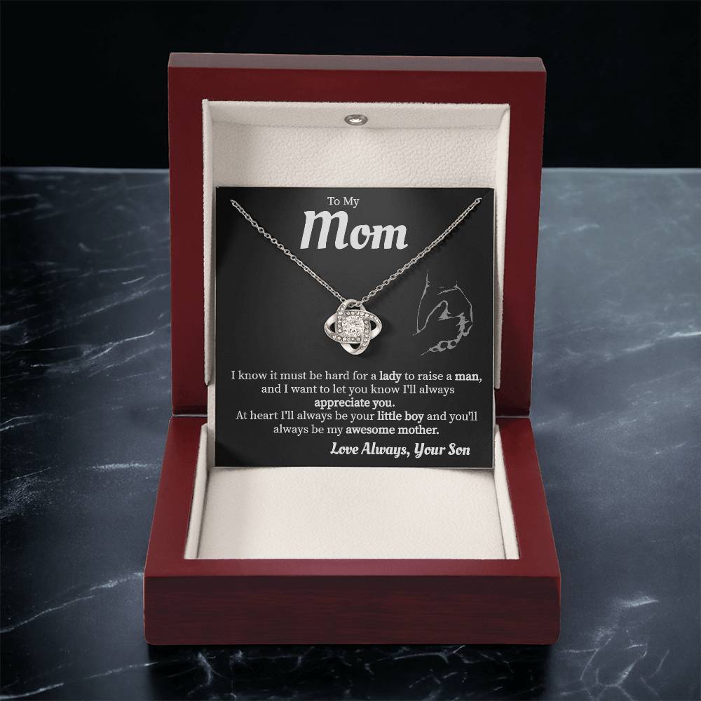 Mom - Love Always Necklace Love Knot Necklace