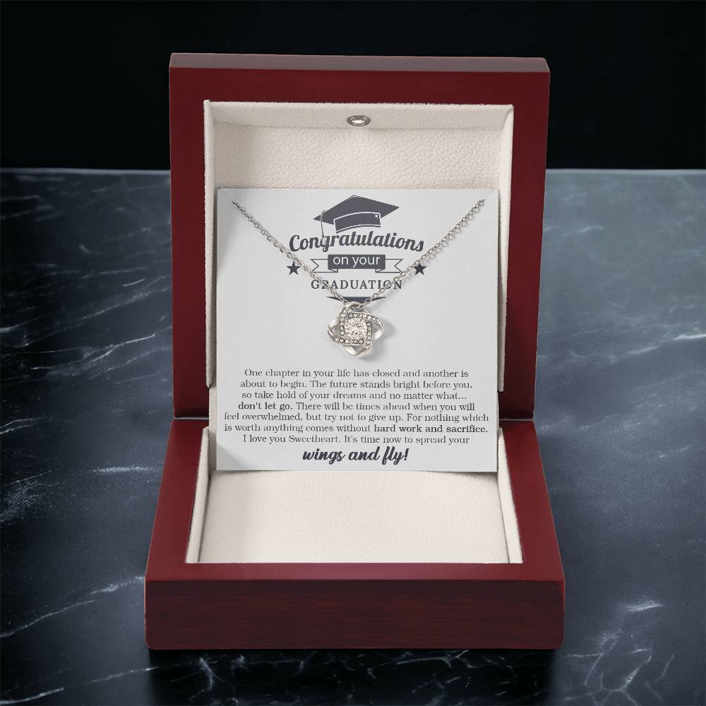 Graduation Gift For Her Graduate Ne Love Knot Necklace