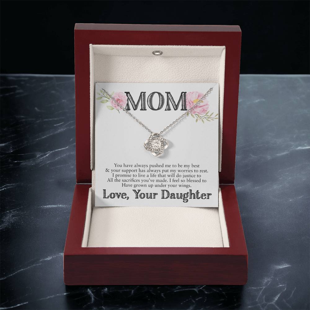 Gift For Mom - Love Knot Necklace 4 Love Knot Necklace