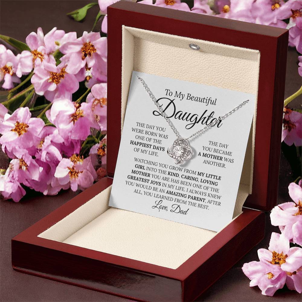 Heartfelt Mother's Day Gift For Daughter 3 Love Knot Necklace