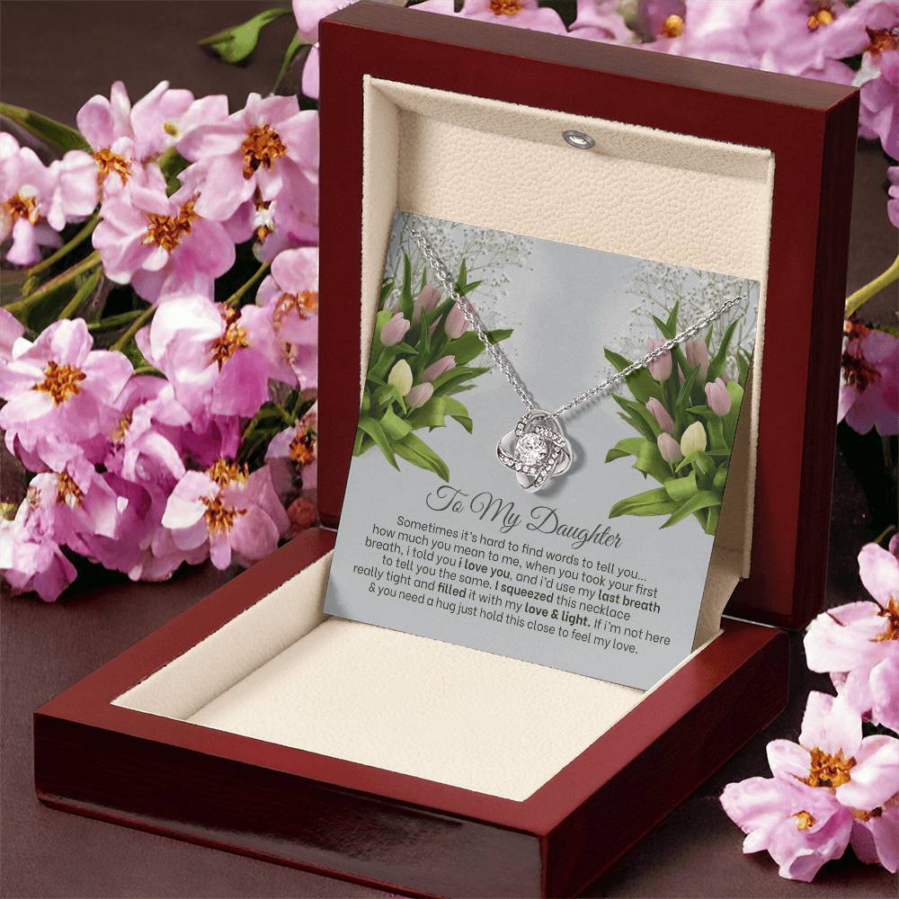 Love Knot Necklace For Daughter 3 Love Knot Necklace