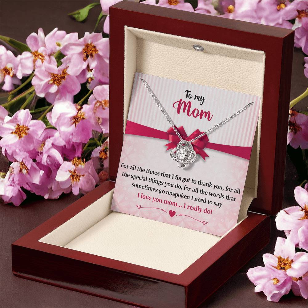 Mom - For All The Times Love Knot Necklace