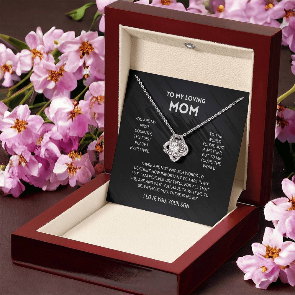 Mom - You're The Wo Love Knot Necklace
