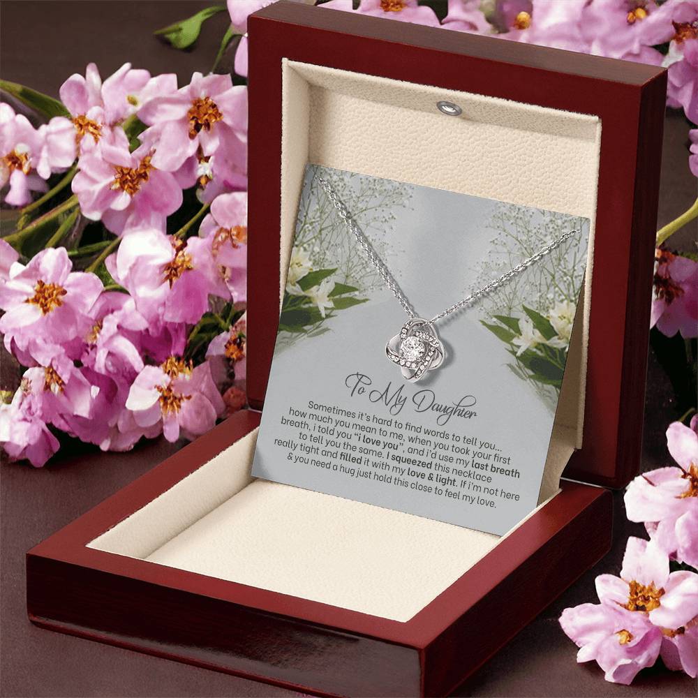 Love Knot Necklace For Daughter Almost Gone Love Knot Necklace