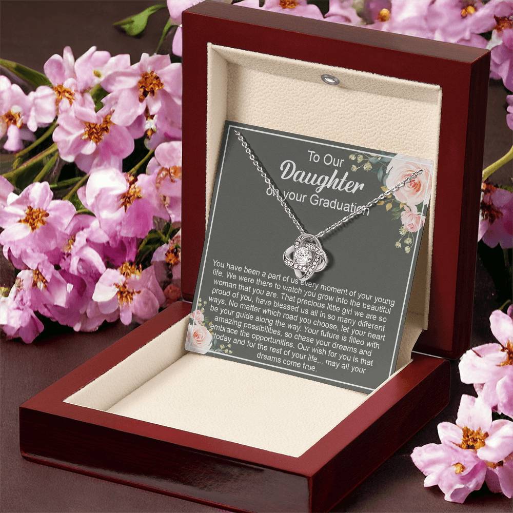 Graduation Gift For Daughter Daughter High School Graduation College Class O Love Knot Necklace