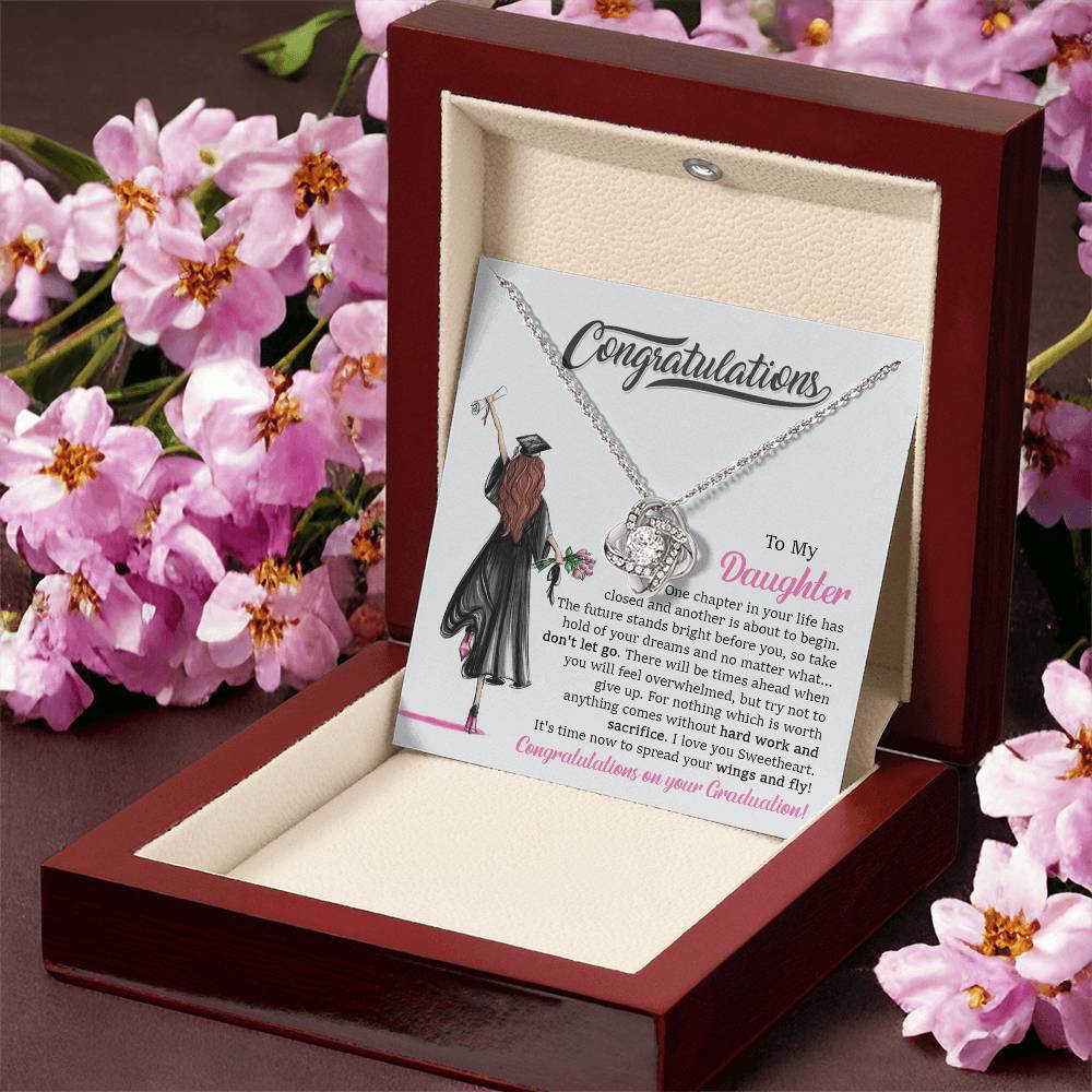 Graduation Gift For Daughter Daughter Graduation Necklace Class Of 2022 Hight School College Graduatio Love Knot Necklace