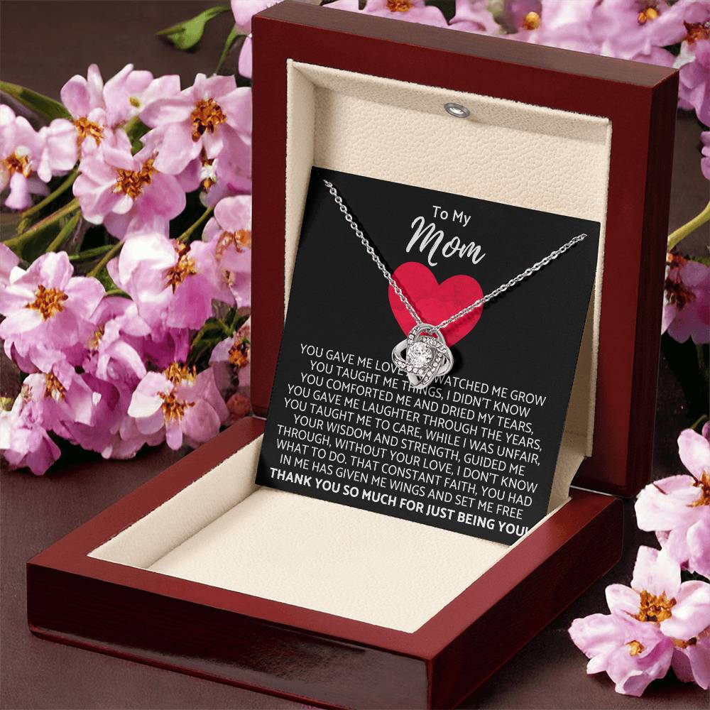 Premium Mother's Day Necklace Customize Gift For Your Loving Mom! ?? 2 Love Knot Necklace