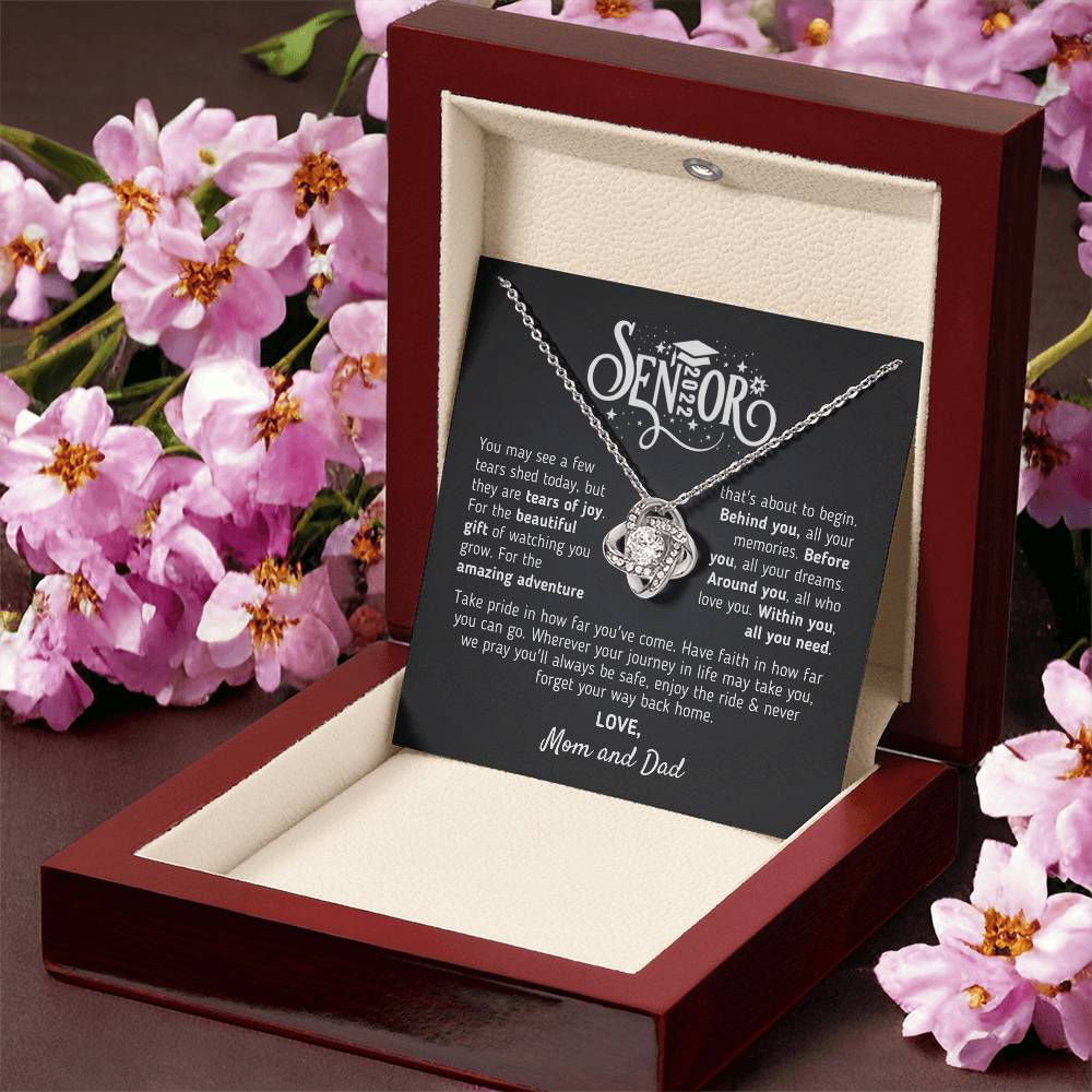Graduation Gift For Senior 2022 Graduation Gift For Daughter From Mom And Dad Class Of 2022 Hight School College Grad Love Knot Necklace
