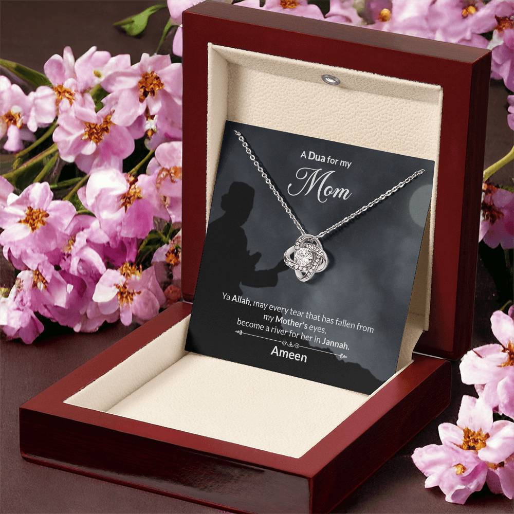 A Dua For My Mom Love Knot Necklace