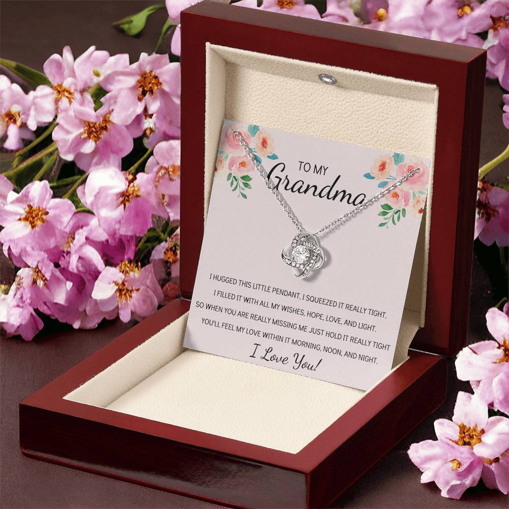 Grandma Necklace Gifts For Grandma From Granddaughter Or Grandson Mothers Day Gift Ideas For Grandma Love Knot Necklace