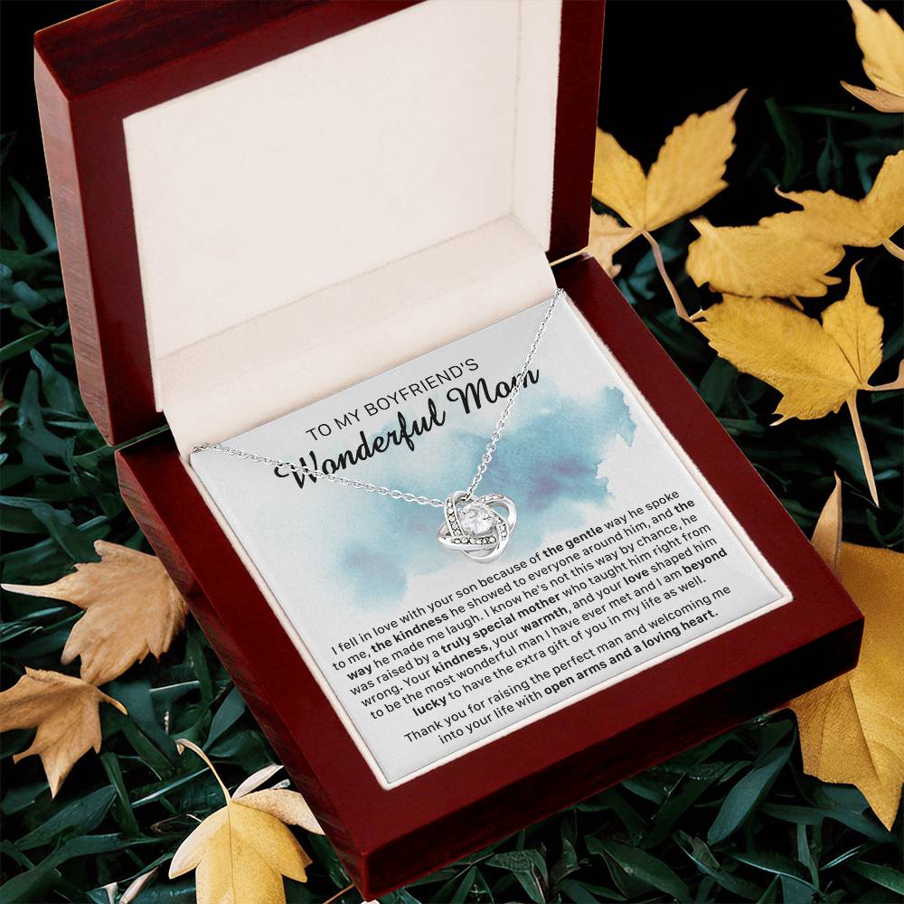 Gift For Boyfriend's Mom Gentle Way Chance Kindness Love Knot Necklace Love Knot Necklace
