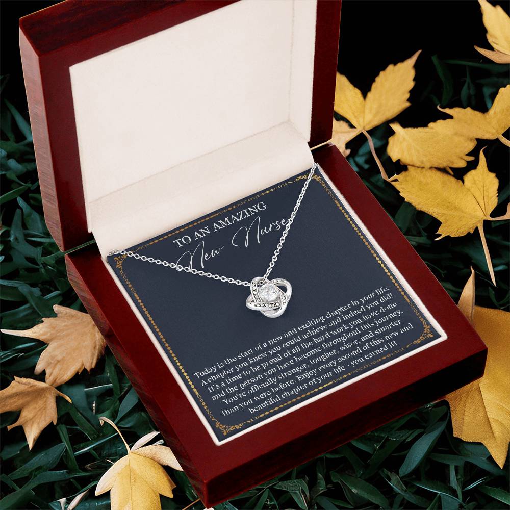 Graduation Gift Necklace For Her Nurse Graduation Gift Graduation Gift For Nurse Class O Love Knot Necklace