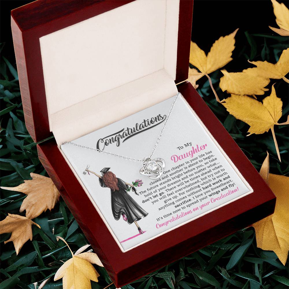 Graduation Gift For Daughter Daughter Graduation Necklace Class Of 2022 Hight School College Graduatio Love Knot Necklace
