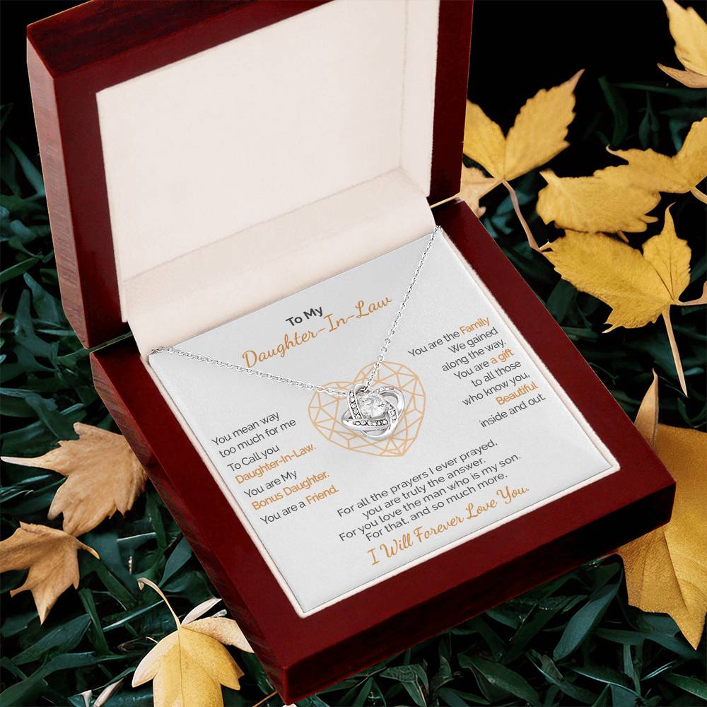 A Gift For Daughter-In-Law - You Are Truly The Love Knot Necklace