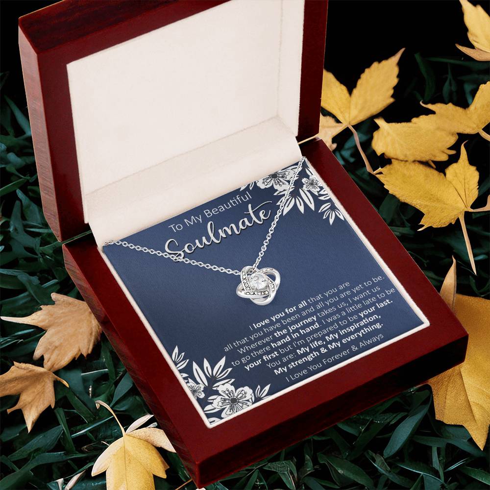 Gift For Your Soulmate - Your Last - Love Knot Love Knot Necklace