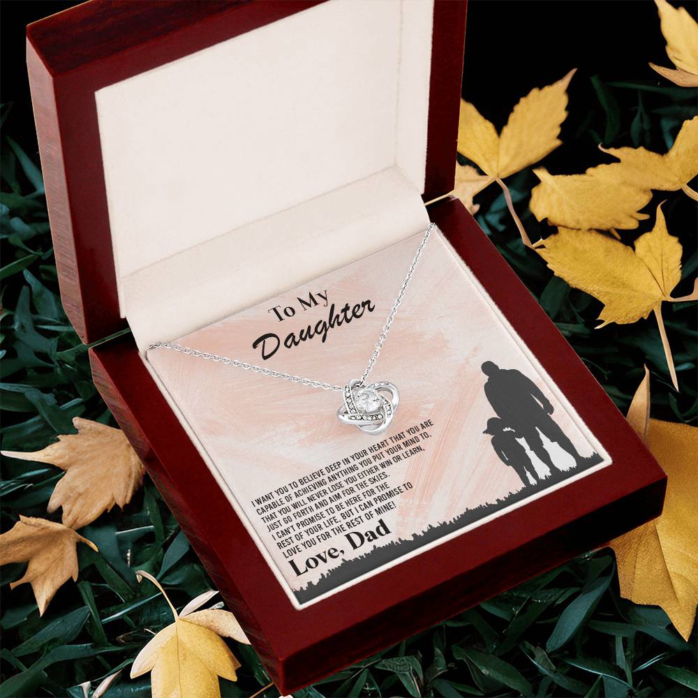 I Want You To Believe Deep In Your Heart ?? Love Knot Necklace