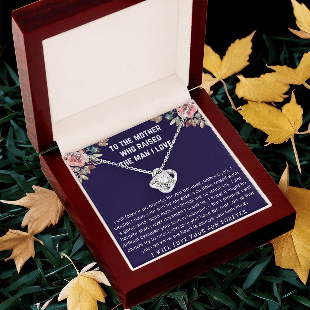 I Will Forever Gr Love Knot Necklace