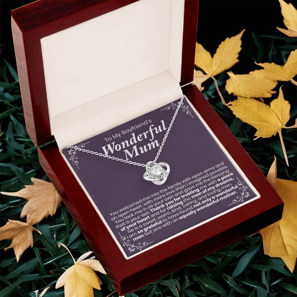 To My Boyfriend's Wonderful Mum - The Love Knot Necklace 1 Love Knot Necklace