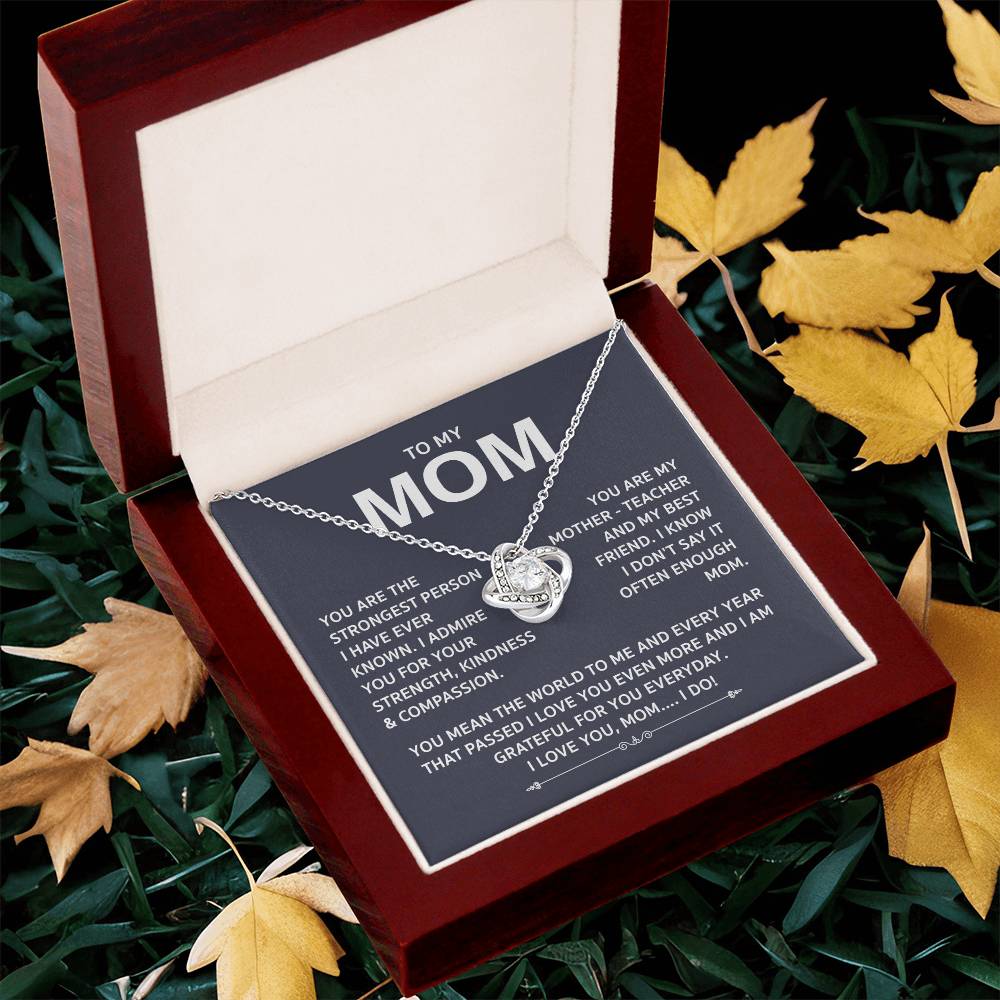 Love Knot Necklace For Mom Love Knot Necklace