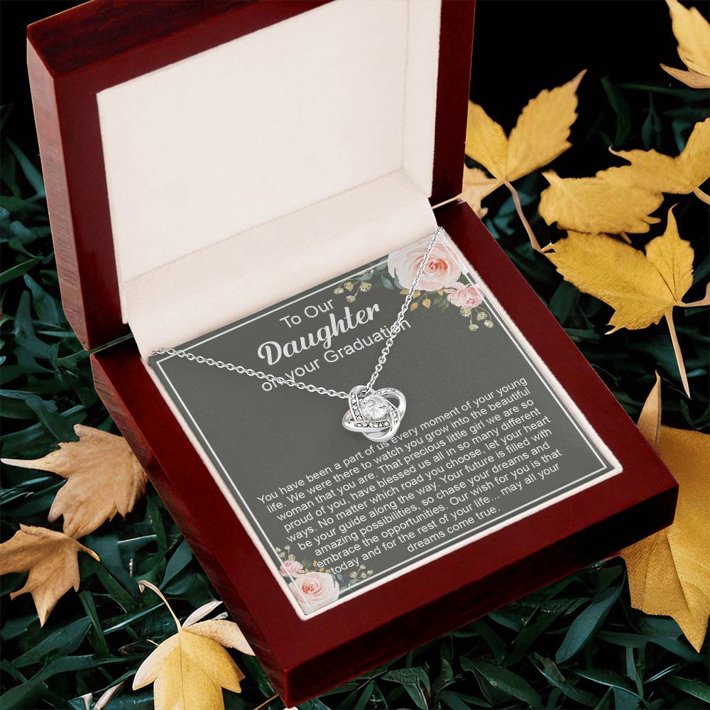 Graduation Gift For Daughter Daughter High School Graduation College Class O Love Knot Necklace