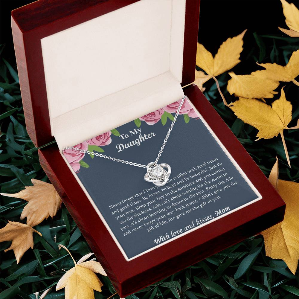 The Best Gift For Your Daughter - Valentine's Day Gift For Daughter From Mother Spiritual Meaning Gift For Daughter Dau Love Knot Necklace