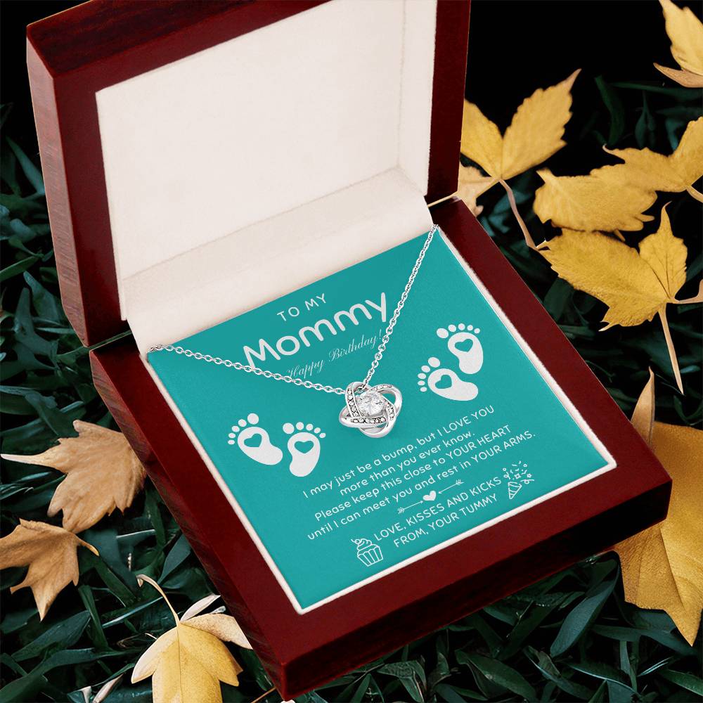 New Mom Birthday Pregnant Wife Birthday Gift Birthday Gift For Pregnant Wife Jewelry For Pregnant Wife Expecting Wife Birthday 1 Love Knot Necklace