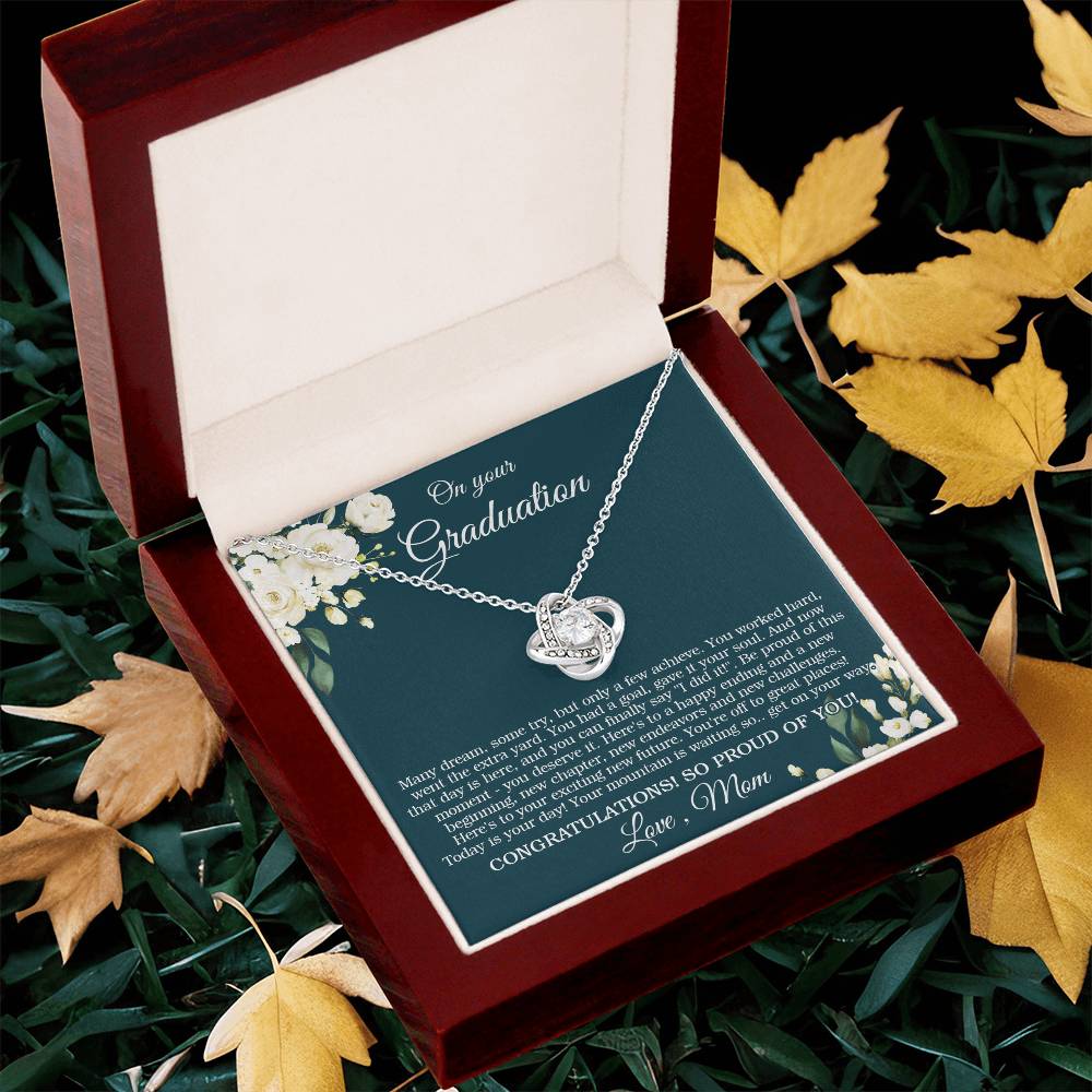 Graduation Gift For Daughter High School College Graduation Class Of 2022 Love Knot Necklace