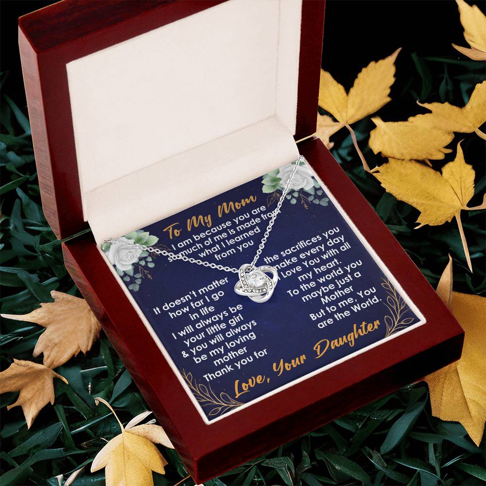 Necklace Gift For Mom From Daughter Love Knot Necklace