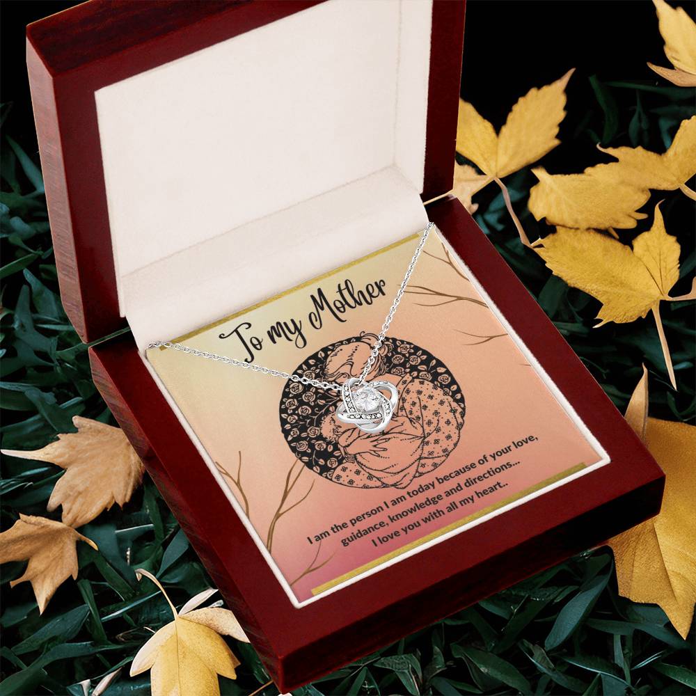To My Mother - I Love You With All My He Love Knot Necklace
